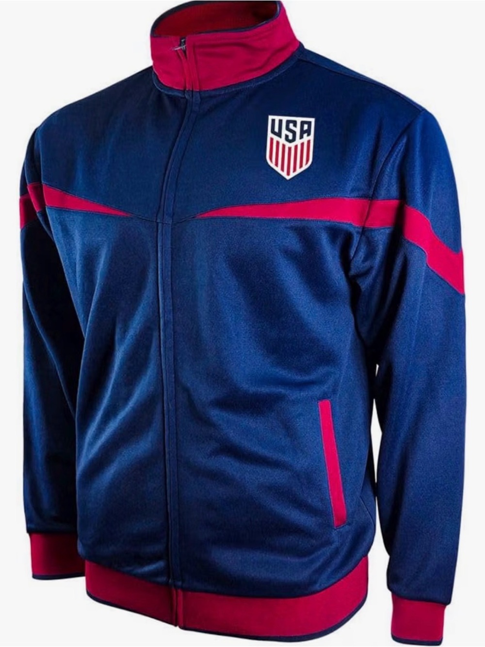 USA Shield Navy & Red Track Jacket
